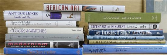 A quantity of reference books related to applied art